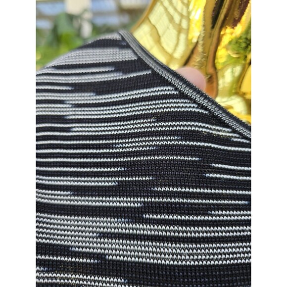 M Missoni Black and White Sleeveless Dress Bodycon Size 4 - Picture 4 of 9